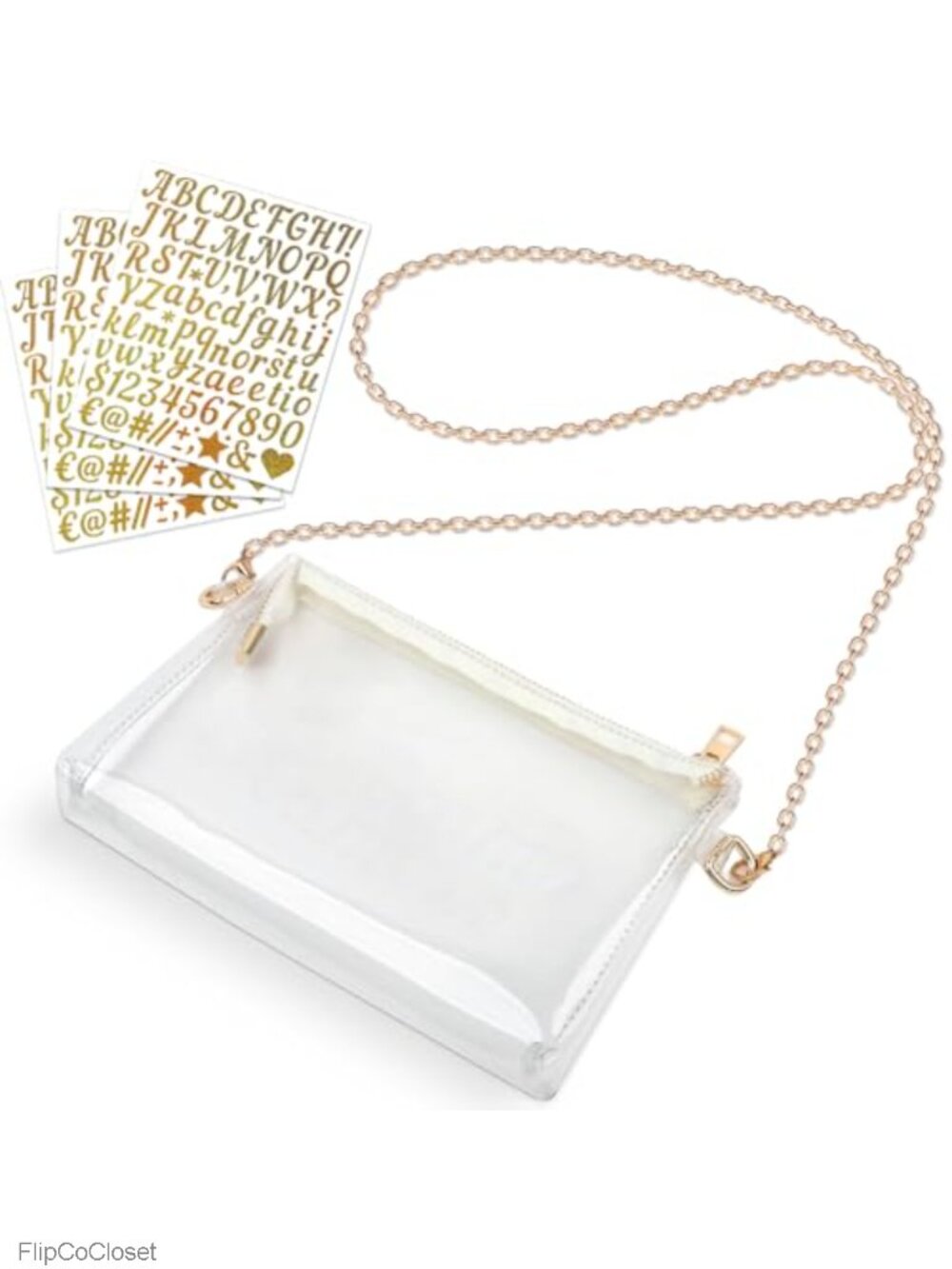 Clear Stadium Approved Crossbody Bag Customizable DIY PVC Purse Concerts